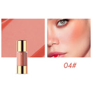 8 colors long-lasting Bottom press moisturizing easy makeup blush pencil solid creamy Liquid blusher - Luxe Ladies Moda