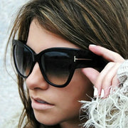 Cat Eye Women’s Sunglasses – Oversized Gradient UV400 Fashion Shades - Luxe Ladies Moda