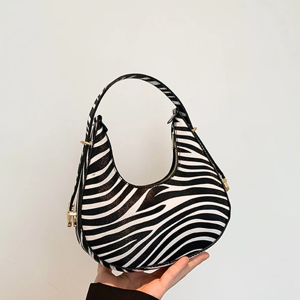 Cow Pattern Shoulder Bag For Spring/Summer Versatile Women's Bag Personalized Korean Leopard Pattern Underarm Handbag - Luxe Ladies Moda
