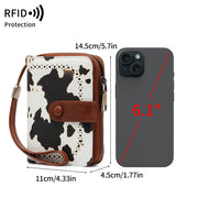 Anti-Theft Brush Bag for Ladies, Oil Wax Leather, Short Purse, European and American Retro, Multi-Function, organ Card Bag - Luxe Ladies Moda