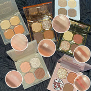 Eye Shadow Palette Mini Makeup Cosmetics Travel Size Cute Glitter Nude Eyeshadows Women Cheap Korean Glitters for the Eyes Gift - Luxe Ladies Moda