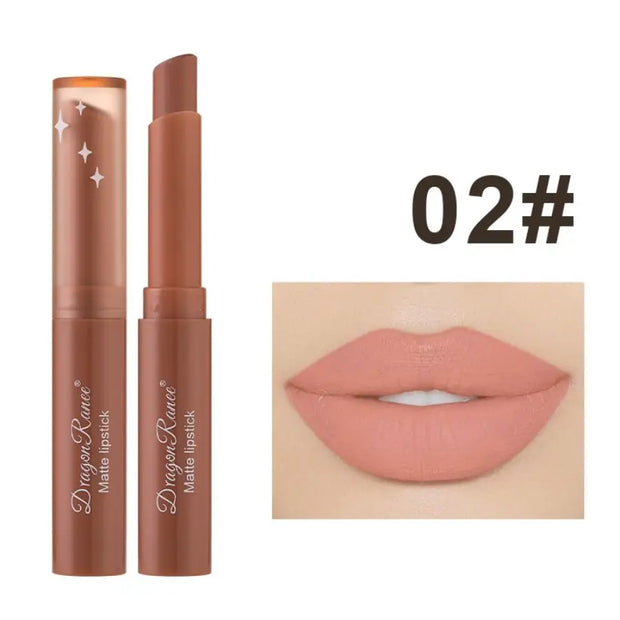 Matte, non-fading moisturizing lipstick Velvet matte finish, waterproof, and long-lasting. Resistant to fading and smudging. - Luxe Ladies Moda