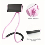 Universal Mobile Phone Holder Extendable Neck Hanging Selfie Stick Rack Adjustable 360°Free Rotating Mount Holder