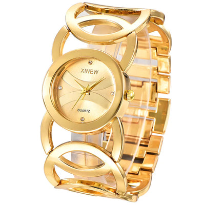 Women Watches Ladies Casual Golden Quartz Bracelets Watch - Luxe Ladies Moda