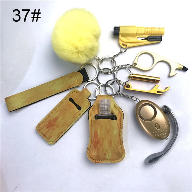 Factory Price Women Outdoor Self Defense Keychain Accessories Set Emergency Personal Protection Safety Alarm Women Product - Luxe Ladies Moda