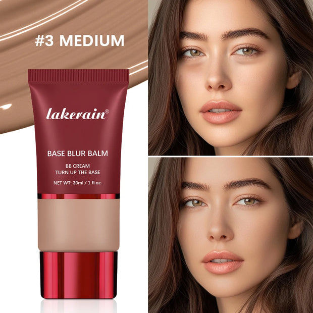 Base Blurring Foundation – 5 Colors | 24H Long-Lasting Matte Foundation | Oil-Control, Shine-Balancing, Lightweight Full Coverage Makeup