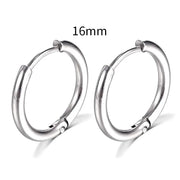 Simple Stainless Steel Small Hoop Earrings for Women - Luxe Ladies Moda