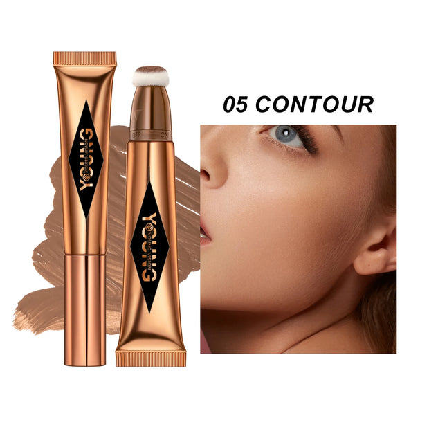 Air cushion, powder blusher, high gloss stick, makeup liquid, rouge, 6 colors optional - Luxe Ladies Moda