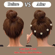 Lovely Flower Pearl Broken Hair Organizer Girls Women Hairpin Clip Invisible Bangs Fixed Insert Comb Tiara Headband Accessories - Luxe Ladies Moda