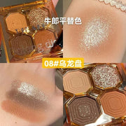 Eye Shadow Palette Mini Makeup Cosmetics Travel Size Cute Glitter Nude Eyeshadows Women Cheap Korean Glitters for the Eyes Gift - Luxe Ladies Moda