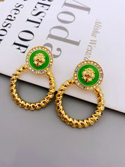Fashion Women's Zinc Alloy Lion Head Earrings for Daily Wear earrings for women - Luxe Ladies Moda