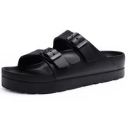 Fashion Thick Sole Slippers For Women Lightweight EVA Beach Shoes With Adjustable Buckle Summer New Orthopedic Slippers