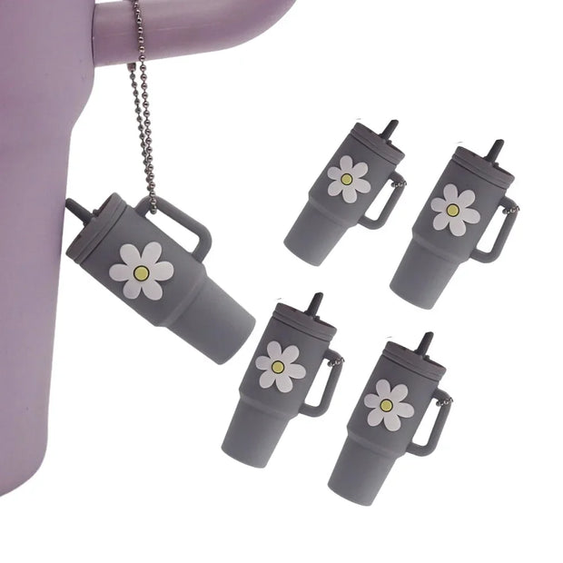 4pcs Silicone Tumbler Keychain for Stanley Cup Tumbler Accessories Perfect fit for Most Brand Newest Model - Luxe Ladies Moda