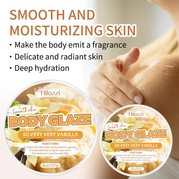 2oz/8oz Vanilla Body Glaze Nourishing Moisturizing Skin Care Body Butter Refreshing Non-Greasy Body Oil Moisturizing Skin - Luxe Ladies Moda