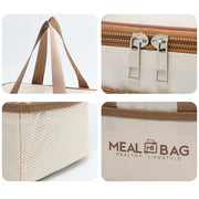 Portable lunch bag food insulated box Waterproof shoulder strap insulated box, hand-held lunch box bag, fresh aluminum DH - Luxe Ladies Moda