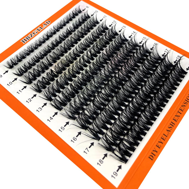 30D 40D 60D 80D Mixed Tray Individual Lashes 3D Russia Volume Eye Lashes Soft Natural Lashes Mink Lash Cluster False Eyelashes - Luxe Ladies Moda
