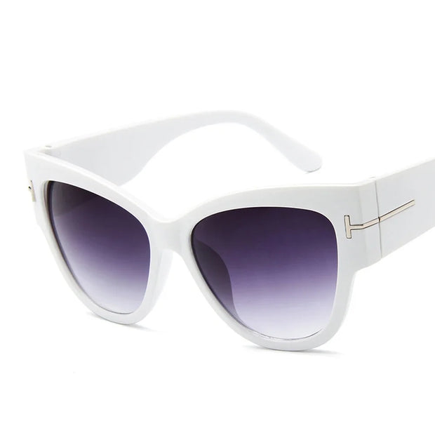 Cat Eye Women’s Sunglasses – Oversized Gradient UV400 Fashion Shades - Luxe Ladies Moda