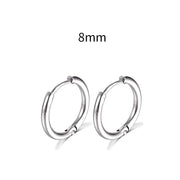 Simple Stainless Steel Small Hoop Earrings for Women - Luxe Ladies Moda