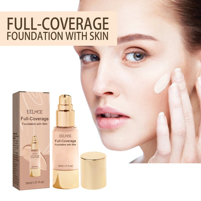 Liquid Concealer Foundation Face Invisible Pores Full Coverage Dark Spots Brighten Skin Oil Control Cosmetics Waterproof Lasting - Luxe Ladies Moda