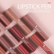 Matte velvet lipstick does not fade, does not stick to cup lipstick lipstick moisturizing lipstick pen nude earth red lipstick p - Luxe Ladies Moda