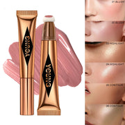 Air cushion, powder blusher, high gloss stick, makeup liquid, rouge, 6 colors optional - Luxe Ladies Moda