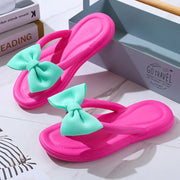 Bow Tie Slippers for Women, Sweet Bow Tie Flip Flops, Outdoor EVA, Non-Slip Beach Shoes, Comfortable Sandals, Summer Fashion - Luxe Ladies Moda