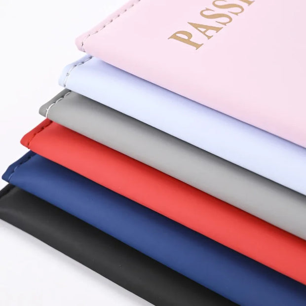 Simple New Passport Cover Case Fashion Credit Card Holder Wallet Pouch Women Men Travel Wedding Passport Covers Holder - Luxe Ladies Moda