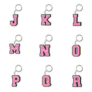 Cute Cartoon Pink Alphabet Keychains | A-Z Letter Keyrings for Personalized Style" - Luxe Ladies Moda