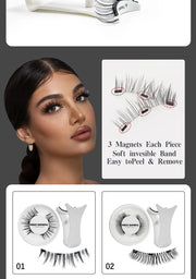 Reusable Magnetic Eyelashes with Applicator - Natural Wispy Lashes, No Glue Needed - Luxe Ladies Moda
