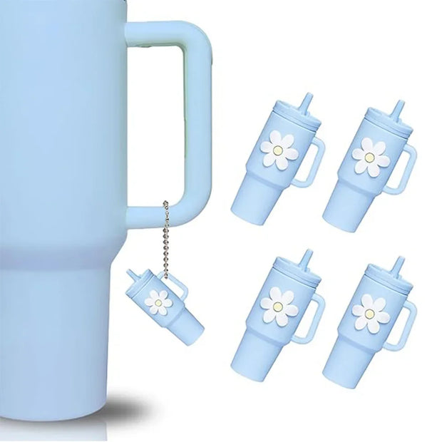 4pcs Silicone Tumbler Keychain for Stanley Cup Tumbler Accessories Perfect fit for Most Brand Newest Model - Luxe Ladies Moda