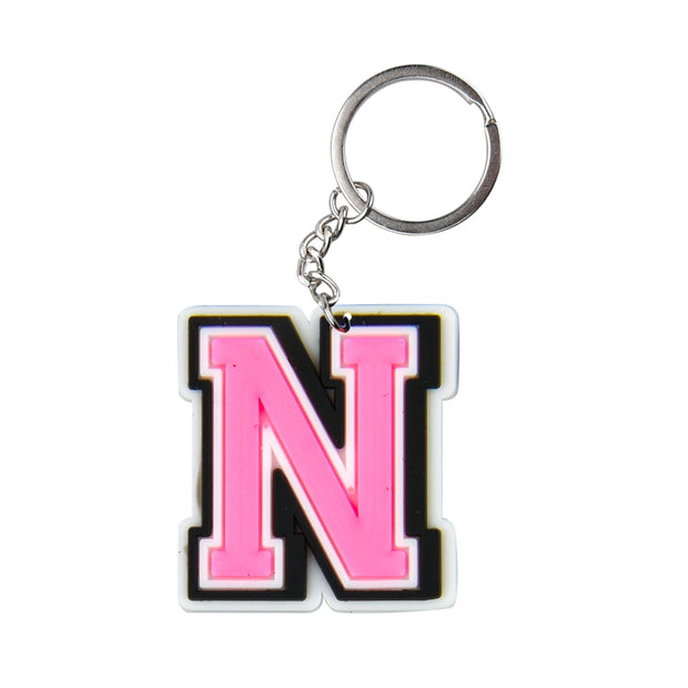 Cute Cartoon Pink Alphabet Keychains | A-Z Letter Keyrings for Personalized Style" - Luxe Ladies Moda