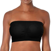 Ladies’ Stretch Strapless Bra Chest Wrap Bandeau Unlined Seamless Fashionable Breathless Soft Bra Suitable For One-Shoulder Tops - Luxe Ladies Moda