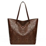 Simple And Versatile Crocodile Print Tote Bag, Large CapacityFashion Hand Bill Shoulder Women's Bag - Luxe Ladies Moda