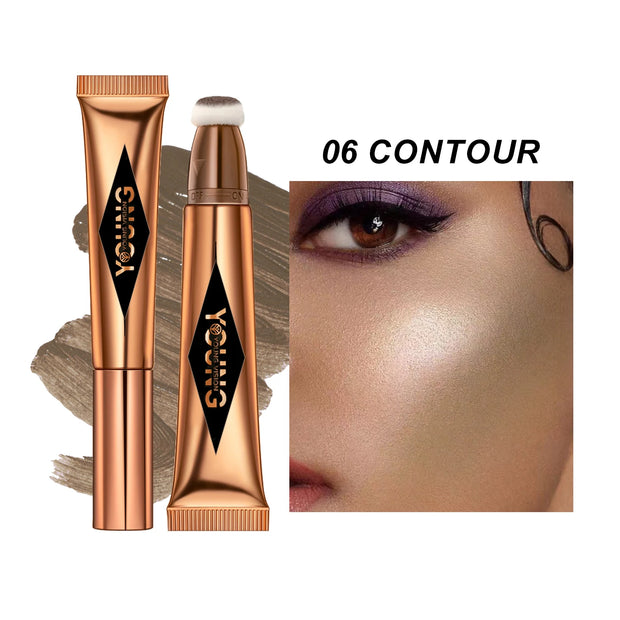 Air cushion, powder blusher, high gloss stick, makeup liquid, rouge, 6 colors optional - Luxe Ladies Moda
