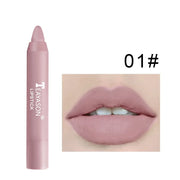 Nude Series Velvet Matte Lipstick Pencil Waterproof Long Lasting Red Lip Stick Non-Stick Cup Makeup Lip Tint Pen Cosmetic Makeup - Luxe Ladies Moda