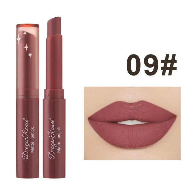 Matte, non-fading moisturizing lipstick Velvet matte finish, waterproof, and long-lasting. Resistant to fading and smudging. - Luxe Ladies Moda