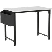 Small Computer Desk White Writing Table for Home Office Small Spaces 31 Inch Modern Student Study Laptop PC Writing Desks - Luxe Ladies Moda