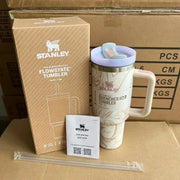 Stanley 30oz 40oz Insulated Tumbler With Lid and Straws Stainless Steel Coffee Tumbler with Handle Vacuum Leak Proof Coffee Cup - Luxe Ladies Moda