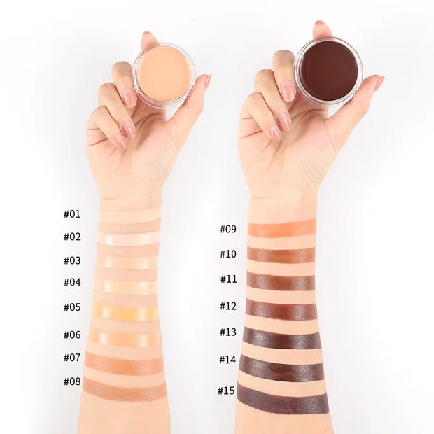 Face Contour Concealer Cream Full Cover Blemish Acne Foundation Waterproof Concealer Base Makeup Palette Cosmetic