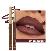 Matte 6-colors Lip Liner Pencil Bevel Design Nib Lip Contour Lipstick Nude Brown Lipstick Pencil Natural Lasting Lipliner Makeup - Luxe Ladies Moda