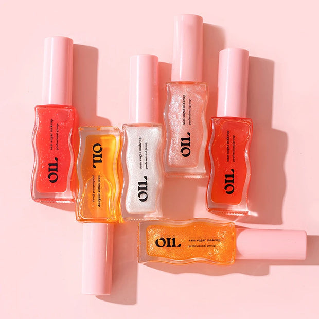 Water Light Honey Essence Lip Oil Long Lasting Moisturizing Fruity Shimmer Jelly Reduce Lip Lines Liquid Lipstick Gloss Makeup - Luxe Ladies Moda
