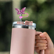 7pcs Accessories Set for Stanley Tumbler with Handle - Personalized Resin Alphabet Keychain for Women’s Purses & Handbags - Luxe Ladies Moda