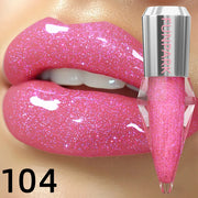 8-Color Glitter Shimmer Lip Gloss | Moisturizing Diamond Liquid Lipstick for Plump, Shiny Lips