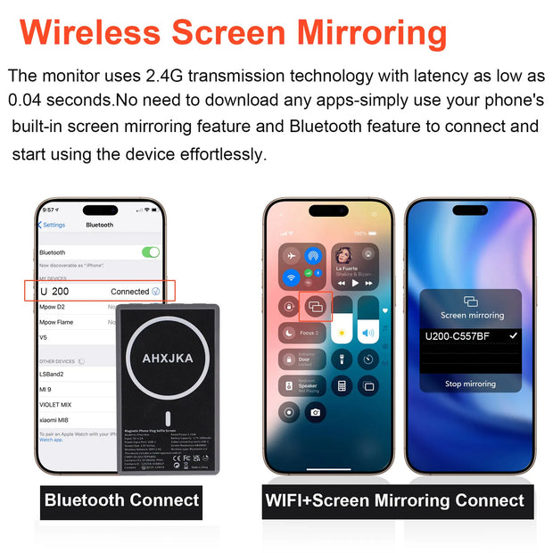 Smartphone Rear Camera For Selfie Vlog Live Stream For Android Iphone Monitor Screen Video Recording Magnetic Selfie - Luxe Ladies Moda