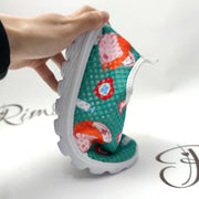 Rimocy Nurse Shoes Women Print Breathable Sneakers Woman Slip-on Light Non-slip Flats Ladies Soft Bottom Casual Sports Shoes - Luxe Ladies Moda