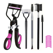 7/15pcs Eyelash Curler Set With Replacement Pads For Women Eyelashes Curling Tweezers Clips Lash Mascara Wands Brush Makeup Tool