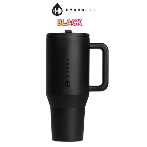Tumbler Traveler Cup – Stainless Steel Insulated Thermos, Portable Travel Mug with Handle, Lid & Straw - Luxe Ladies Moda