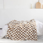 Buffalo Plaid Wool Blanket - Soft Velvet Flannel Throw - Luxe Ladies Moda