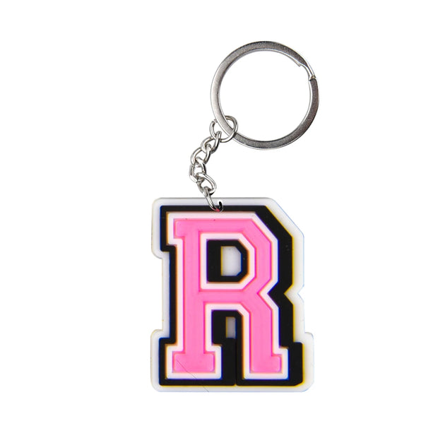 Cute Cartoon Pink Alphabet Keychains | A-Z Letter Keyrings for Personalized Style" - Luxe Ladies Moda
