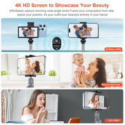 Smartphone Rear Camera For Selfie Vlog Live Stream For Android Iphone Monitor Screen Video Recording Magnetic Selfie - Luxe Ladies Moda